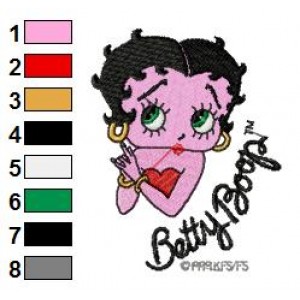 Betty Boop Embroidery Design 2